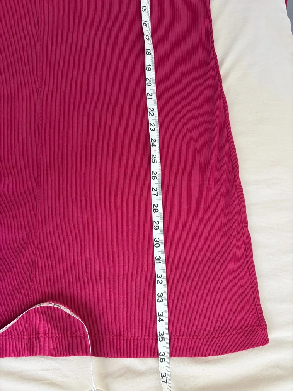 NWT M.M.LaFleur Ivana 1.0 Dress Ribbed Pima Modal Dark Fuchsia XL